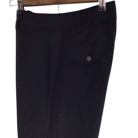 Ann Taylor Virgin Wool Blend Wide Leg Black Dress Pant - Picture 2 of 7